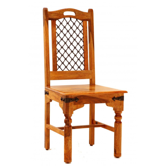 Masivní židle s kováním z Palisandru